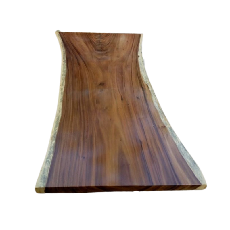 Massive Single Solid Live Edge Suar Wood Slab for Custom Dining Tables