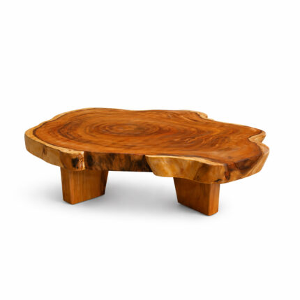 Rania Cross Section Coffee Table Suar Wood