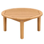 Bagong solid teak round outdoor coffee table