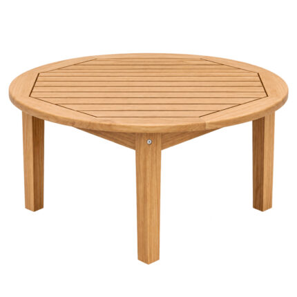 Bagong solid teak round outdoor coffee table