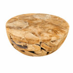 Rustic teak root coffee table with natural sculptural design