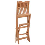 Gajayana Teak Folding Outdoor Bar Chair