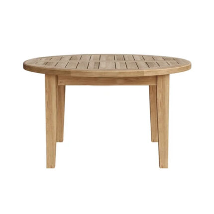 Rania Teak Classic Round Coffee Table in Solid Teak Wood
