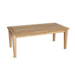 Romo Teak Rectangular Slatted Coffee Table in Solid Teak Wood