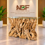 Rania driftwood console table handcrafted by Niwara Bisoepo Furniture